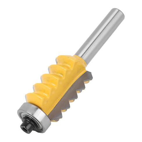 Fafeicy Fafeicy 8 عرقوب النجارة القاطع متعدد الأسنان السكك الحديدية نمط جهاز التوجيه بت خط موجة نوع الخشب طحن سكين، كربيد الجانب طحن القاطع مع عرقوب 8 مم للربط الشق، 4 أحجام 8x24 in Kuwait