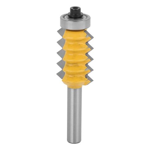 Fafeicy Fafeicy 8 Shank Woodworking Cutter Multi Tooth Rail Stile Router Bit Line Wave Type Wood Milling Knife, Carbide Side Milling Cutter with 8mm Shank for Slotting Splicing, 4 Sizes 8x24 in Saudi Arabia