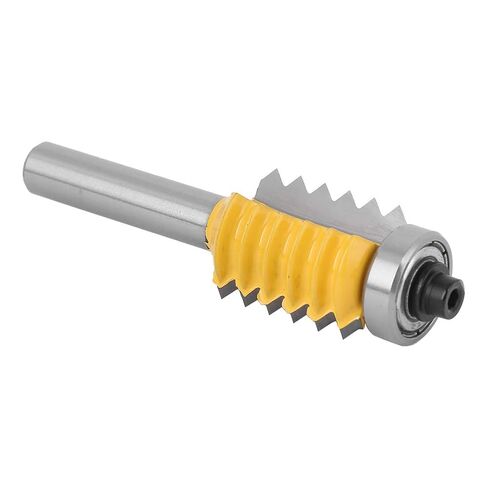 Fafeicy Fafeicy 8 عرقوب النجارة القاطع متعدد الأسنان السكك الحديدية نمط جهاز التوجيه بت خط موجة نوع الخشب طحن سكين، كربيد الجانب طحن القاطع مع عرقوب 8 مم للربط الشق، 4 أحجام 8x24 in Kuwait