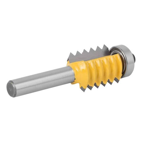 Fafeicy Fafeicy 8 عرقوب النجارة القاطع متعدد الأسنان السكك الحديدية نمط جهاز التوجيه بت خط موجة نوع الخشب طحن سكين، كربيد الجانب طحن القاطع مع عرقوب 8 مم للربط الشق، 4 أحجام 8x24 in Kuwait