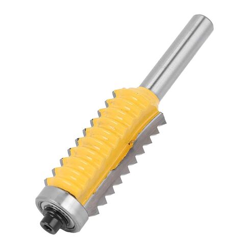 Fafeicy Fafeicy 8 عرقوب النجارة القاطع متعدد الأسنان السكك الحديدية نمط جهاز التوجيه بت خط موجة نوع الخشب طحن سكين، كربيد الجانب طحن القاطع مع عرقوب 8 مم للربط الشق، 4 أحجام 8x24 in Kuwait