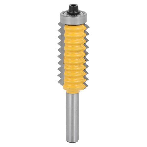 Fafeicy Fafeicy 8 عرقوب النجارة القاطع متعدد الأسنان السكك الحديدية نمط جهاز التوجيه بت خط موجة نوع الخشب طحن سكين، كربيد الجانب طحن القاطع مع عرقوب 8 مم للربط الشق، 4 أحجام 8x24 in Kuwait