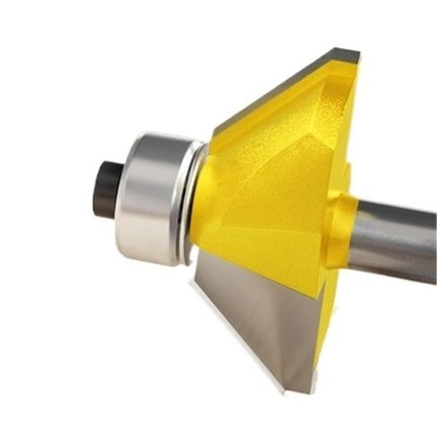 1piece 45 Degree Woodworking Milling Cutter Trimming Machine Tool, Sharp Engraving Machine Accessory 8mm Shank(8X6.35mm) in Saudi Arabia