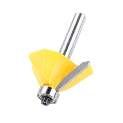 1piece 45 Degree Woodworking Milling Cutter Trimming Machine Tool, Sharp Engraving Machine Accessory 8mm Shank(8X6.35mm) in Saudi Arabia
