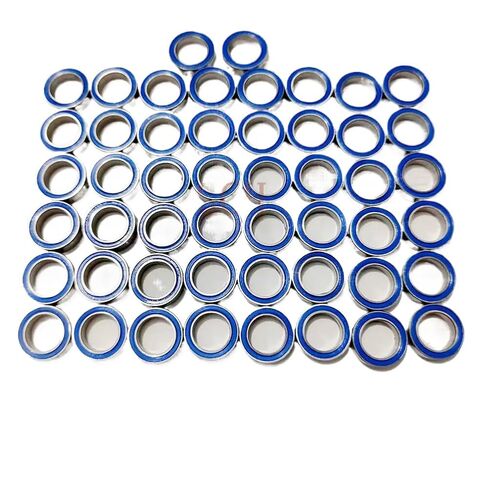 50PCS 10x15x4mm Blue Rubber Sealed Ball Bearings, Compatible with 6700 2RS ABEC3, for Small Motors and Mechanical Applications(Outer Diameter: 15mm) in Kuwait