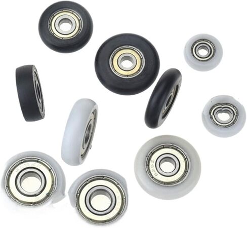 10PCS 608zz 6000zz 6002zz Bearing Coated with Plastic pa Nylon Round Type Guide nonstandard Wheel Roller 23/38/30/36/35mm(8X27.5X8) in Saudi Arabia
