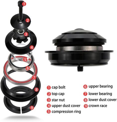 MH-P25K Bike Headset Bearings 40 * 52 * 6.5 mm 36/45 Degree Road Angular Contact Bicycle Bearing 25K in Saudi Arabia