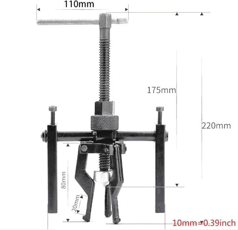 Professional Car Wheel 3-Jaw Heavy Duty Gear Bearing Puller Extractor Tool F19A in Saudi Arabia