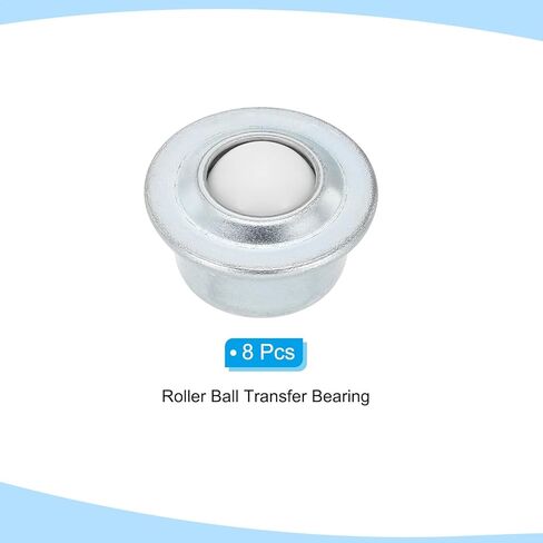 PATIKIL 5/8" Roller Ball Transfer Bearing, 8 Pcs Round Ball Transfer Unit Nylon, Carbon Steel Casters for Conveyor Roller Stand Transmission Furniture in Saudi Arabia
