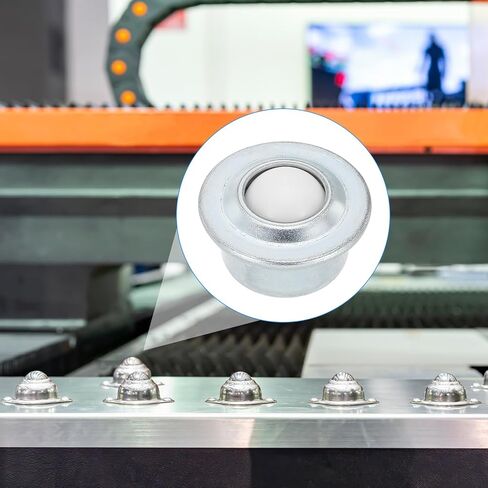 PATIKIL 5/8" Roller Ball Transfer Bearing, 8 Pcs Round Ball Transfer Unit Nylon, Carbon Steel Casters for Conveyor Roller Stand Transmission Furniture in Saudi Arabia