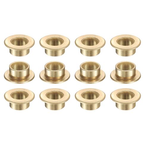 uxcell 10Pcs Flange Sleeve Bearings, 5mm Bore x 9mm OD x 10mm Length, Self-Lubricating Sintered Bronze Bushings in Saudi Arabia