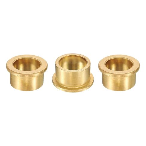 uxcell 10Pcs Flange Sleeve Bearings, 5mm Bore x 9mm OD x 10mm Length, Self-Lubricating Sintered Bronze Bushings in Saudi Arabia