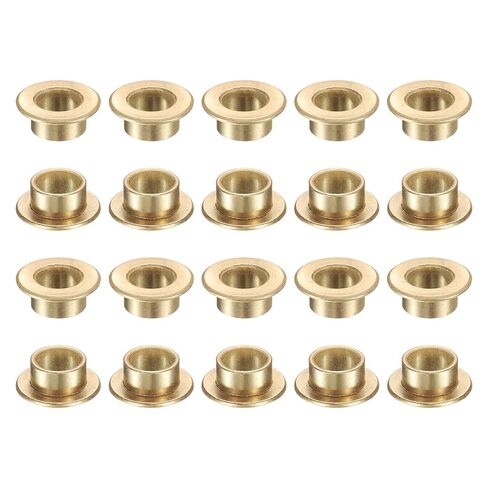 uxcell 10Pcs Flange Sleeve Bearings, 5mm Bore x 9mm OD x 10mm Length, Self-Lubricating Sintered Bronze Bushings in Saudi Arabia