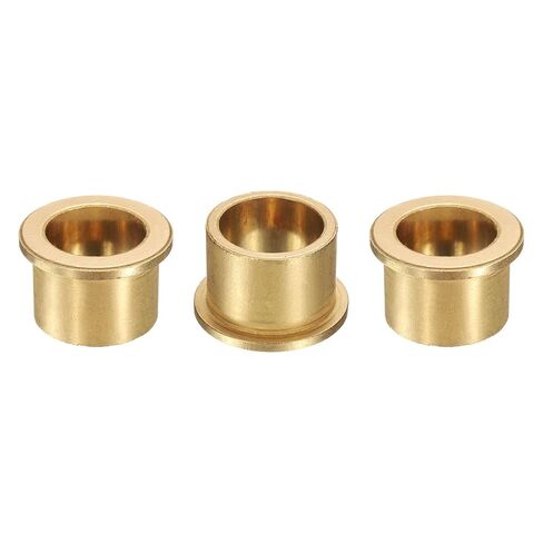 uxcell 10Pcs Flange Sleeve Bearings, 5mm Bore x 9mm OD x 10mm Length, Self-Lubricating Sintered Bronze Bushings in Saudi Arabia