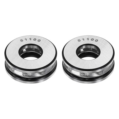 uxcell 2Pcs Thrust Ball Bearings, 20mm Bore 35mm OD 10mm Thick 51104 Single Row Roller, Chrome Steel Axial Ball Bearing, ABEC5 in Saudi Arabia