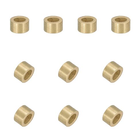 uxcell 20Pcs Sleeve Bearings, 5mm Bore x 8mm OD x 10mm Length, Self-Lubricating Sintered Bronze Bushings in Saudi Arabia
