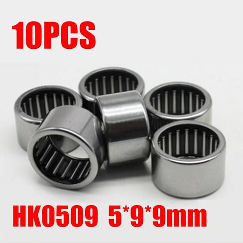 10 قطعة HK0509 محمل ذو بكرات إبرية محامل 5x9x9 مللي متر صف مزدوج الكروم الصلب للآلات الدقيقة واستخدام السيارات in Saudi Arabia