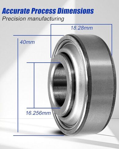 10Pcs Deep Groove Ball Bearing 0.64 inch Bore Fit for FAFNIR 203KRR2 BCA 203RRAR10 Ford 222279 Case F16246 Link-Belt Gehl IHC John Deere Great Plains Lilliston White Replace 203KRR2 in Saudi Arabia
