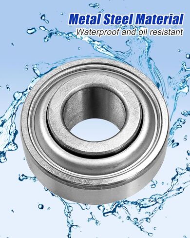 10Pcs Deep Groove Ball Bearing 0.64 inch Bore Fit for FAFNIR 203KRR2 BCA 203RRAR10 Ford 222279 Case F16246 Link-Belt Gehl IHC John Deere Great Plains Lilliston White Replace 203KRR2 in Saudi Arabia