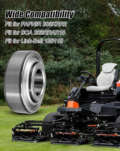 10Pcs Deep Groove Ball Bearing 0.64 inch Bore Fit for FAFNIR 203KRR2 BCA 203RRAR10 Ford 222279 Case F16246 Link-Belt Gehl IHC John Deere Great Plains Lilliston White Replace 203KRR2 in Saudi Arabia