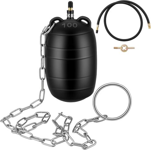 قابس أنبوب قابل للنفخ مقاس 4 بوصات، طقم توصيل اختبار الصرف الصحي مع خرطوم هواء قوي بطول 3.3 قدم وسلسلة سحب آمنة لفحص خطوط أنابيب الصرف الصحي، واختبار ضغط خطوط الأنابيب، وحجب الصرف in Kuwait