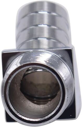 45 Degree Heater Hose Intake Manifold Fitting 1/2" NPT to 5/8" Barb Chrome Finish Compatible with 1/2" NPT Port Intake Manifold or Water Pump in Saudi Arabia