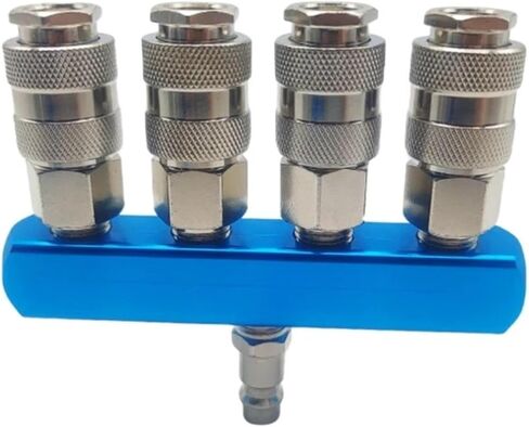 Pneumatic Fitting Pump Tool Coupler Manifold Multi Splitter style Air Gas Distributor for 1/4 Quick Connector(SML-5 EU SM20) in Saudi Arabia