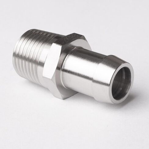 محول مدخل المضخة، 1/2 بوصة NPT ذكر إلى 5/8 بوصة، معدن مطلي بالكروم، لتوصيلات خرطوم السخان in Kuwait