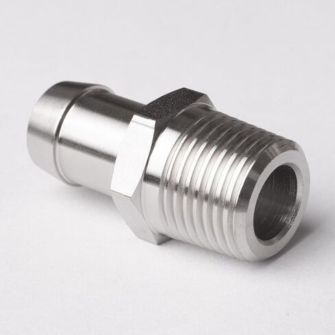 محول مدخل المضخة، 1/2 بوصة NPT ذكر إلى 5/8 بوصة، معدن مطلي بالكروم، لتوصيلات خرطوم السخان in Kuwait