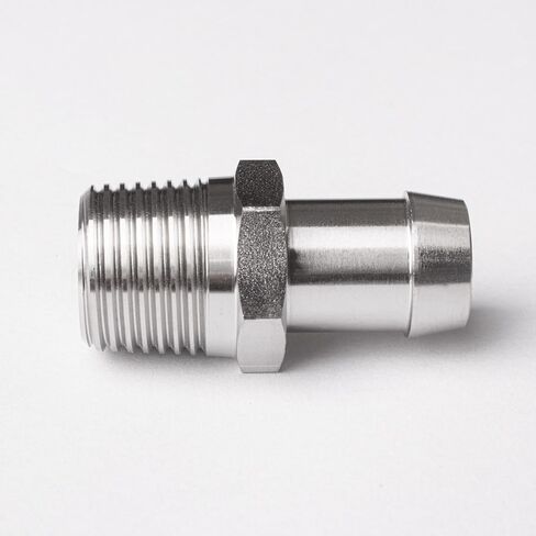 محول مدخل المضخة، 1/2 بوصة NPT ذكر إلى 5/8 بوصة، معدن مطلي بالكروم، لتوصيلات خرطوم السخان in Kuwait