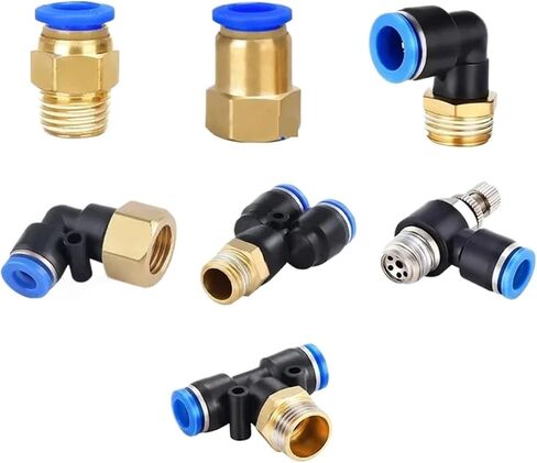 هوائي موصل PL 4 مللي متر-12 مللي متر خرطوم وصلة أنابيب 1/4 "1/8" 3/8 "1/2" موضوع الأنابيب مقرنة 1 قطعة (8-01) in Kuwait