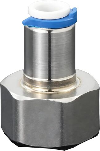 1/2" Female Thread to 1/4" Quick Connect Adapter, Stainless Steel Water Filter Fitting for RO Water Purifiers, Reverse Osmosis Filtration Systems - Quick Push-to-Connect Pipe Fitting in Saudi Arabia