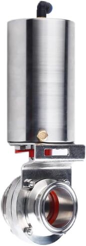 1.5 '' واحد بالوكالة ثلاثي المشبك الصحية صمام فراشة هوائي الفولاذ المقاوم للصدأ 304 DN38mm in Kuwait