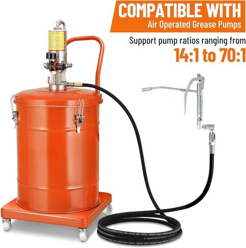 Grease Control Handle Valve for Grease Pump, 18" Flexible Spout with 4 Jaws Coupler, 1/4" NPT(f) Inlet Thread, 7500 PSI Max Working Pressure, 360 Degree Z Swivel Design in Saudi Arabia