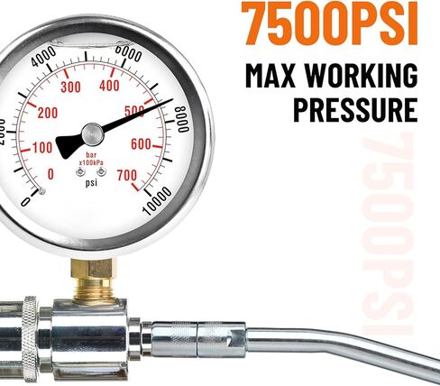 Grease Control Handle Valve for Grease Pump, 18" Flexible Spout with 4 Jaws Coupler, 1/4" NPT(f) Inlet Thread, 7500 PSI Max Working Pressure, 360 Degree Z Swivel Design in Saudi Arabia