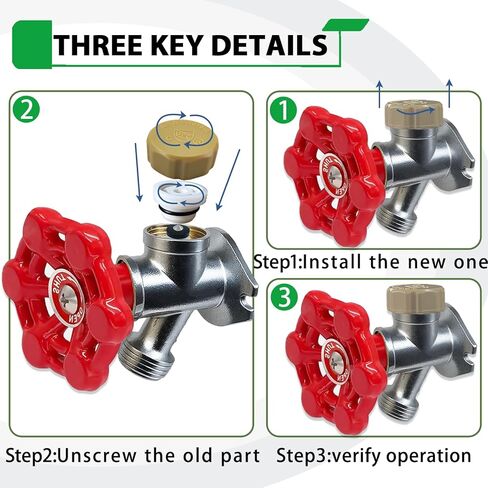 Anti-Siphon Industrial-control-valves Repair Kit， ASSE 1019-A Vacuum Breaker Check Valve Replacement Kits with Decorative Cover, Plastic Body,Plunger and O-Ring,1 Pack in Kuwait