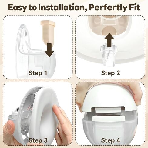 12pcs Breast Pump Parts for eufy, Includes 4pcs Silicone Diaphragms & 8pcs Duckbill Valves Wearable Breast Pump Replacement Accessories Compatible with eufy S1 Pro/S1/E10/E20 in Kuwait
