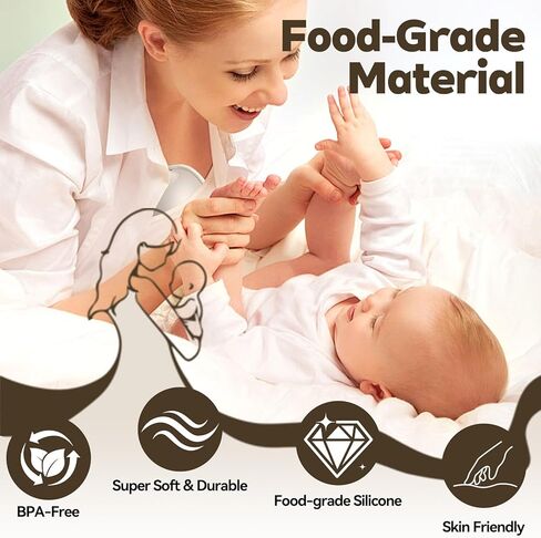 12pcs Breast Pump Parts for eufy, Includes 4pcs Silicone Diaphragms & 8pcs Duckbill Valves Wearable Breast Pump Replacement Accessories Compatible with eufy S1 Pro/S1/E10/E20 in Kuwait