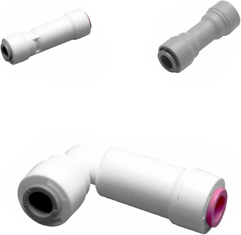 صمام فحص عدم العودة 1/4 3/8 RO تركيب المياه خرطوم موصل سريع تصفية المياه أجزاء التناضح العكسي (2 الكوع) in Kuwait