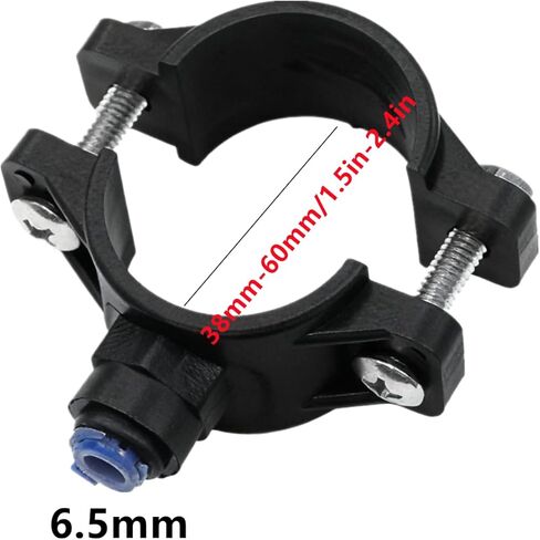 2 Packs 1/4 Inch OD Drain Saddle Valve – Quick Connect Push Fittings, Compatible with Reverse Osmosis (RO) Water Filtration & Pure Water Filter Systems in Kuwait