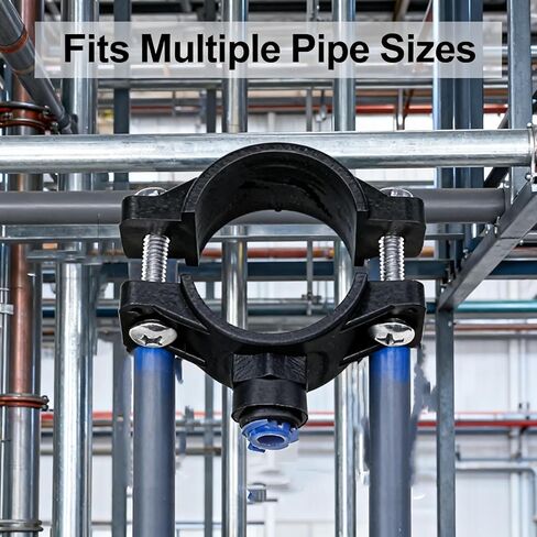 2 Packs 1/4 Inch OD Drain Saddle Valve – Quick Connect Push Fittings, Compatible with Reverse Osmosis (RO) Water Filtration & Pure Water Filter Systems in Kuwait