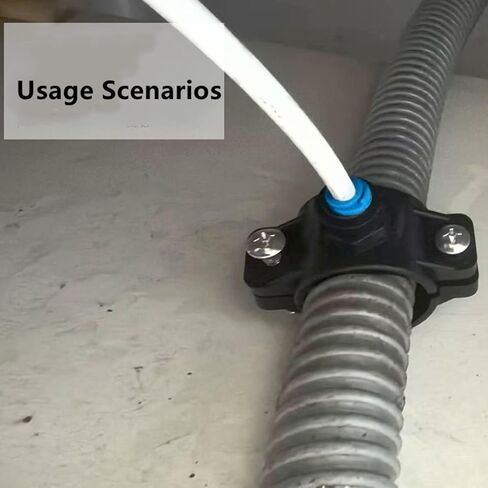 2 Packs 1/4 Inch OD Drain Saddle Valve – Quick Connect Push Fittings, Compatible with Reverse Osmosis (RO) Water Filtration & Pure Water Filter Systems in Kuwait