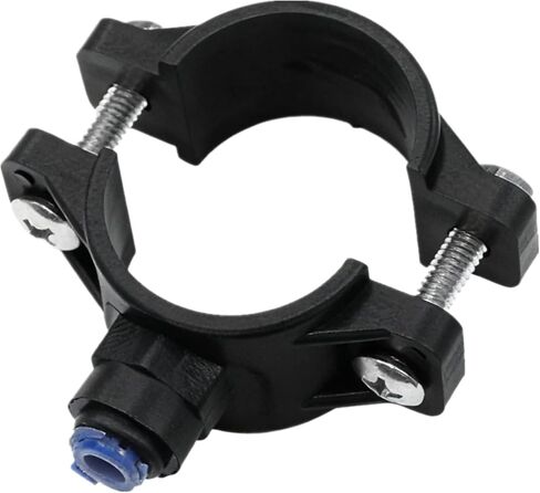 2 Packs 1/4 Inch OD Drain Saddle Valve – Quick Connect Push Fittings, Compatible with Reverse Osmosis (RO) Water Filtration & Pure Water Filter Systems in Kuwait