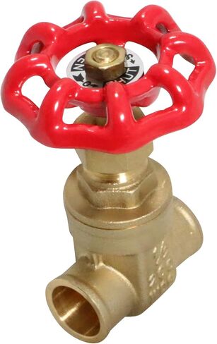 1 Piece XFITTING 1/2" Sweat Brass GATE Valve 200 PSI WOG, Full Port in Kuwait
