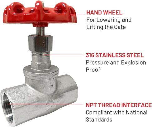 ZKH قطعتان من صمام الكرة الأرضية - 3/4 بوصة NPT من الفولاذ المقاوم للصدأ أنثى × خيط أنثى، 316 صمام تحكم دوار عالي التحمل in Kuwait