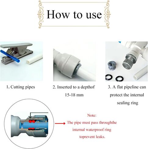 Haruyuki RO Water Flow Control Valve,Adjustable 2-Way Needle Valve with Base,1/4" OD Hose Connector, POM Plastic Pressure Reducer and Flow Regulator for Reverse Osmosis Water Purifier System,White,1P in Saudi Arabia