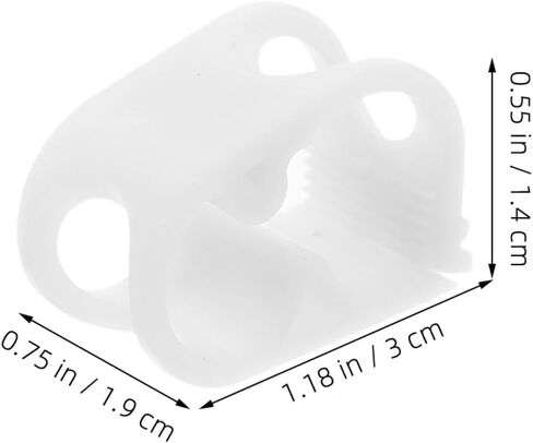 20pcs White Laboratory Tubing Pinch Valves 1/4" 5/16" Adjustable Flow Control Hose Clamps for 5-8mm Water Pipes in Lab and Brewing Applications in Saudi Arabia