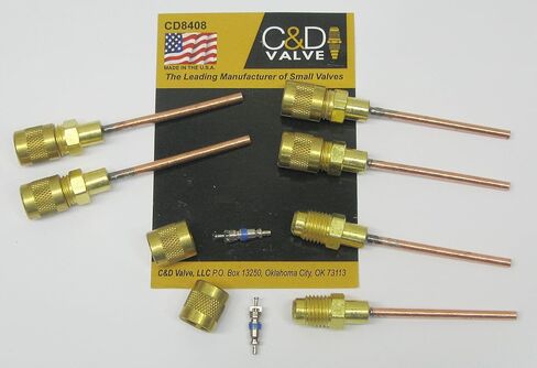 C&D Copper Tube Access Valve 1/8" CD8408 Package of 6 in Saudi Arabia