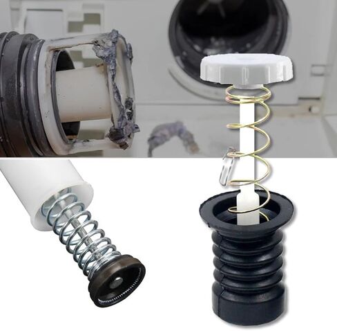 5PCS Universal Rubber Washing Machine Water Drain Valve Plug Water Seal Drain Sealing Rubber Pad Valve Spring Fittings in Saudi Arabia