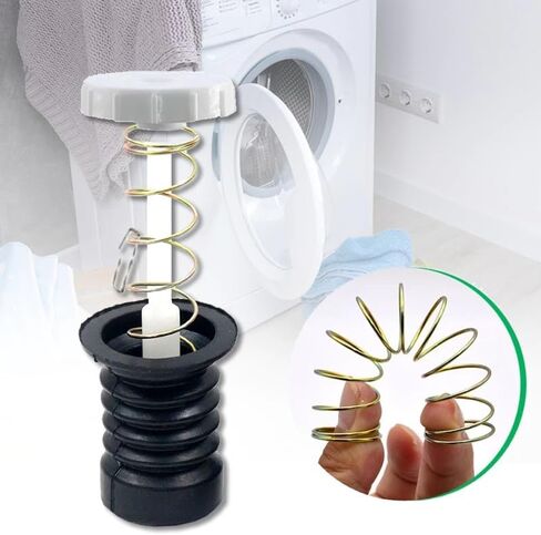 5PCS Universal Rubber Washing Machine Water Drain Valve Plug Water Seal Drain Sealing Rubber Pad Valve Spring Fittings in Saudi Arabia